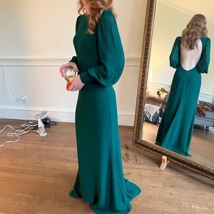 Reformation Milena Maxi Dress in Emerald 0